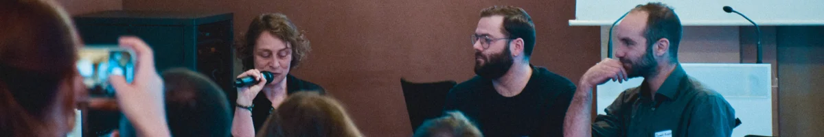 Plénière de la deuxième matinée de la sobriété et de la coopération avec Marie-Laure Lamy Alexandre Pointet et Aldric Conan